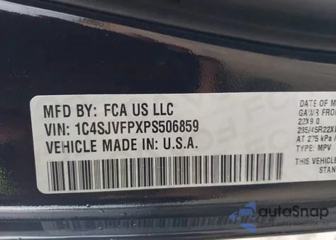 2023 Jeep Grand Wagoneer Series Ii 4X4 z USA, uszkodzony, nr VIN 1C4SJVFPXPS506859